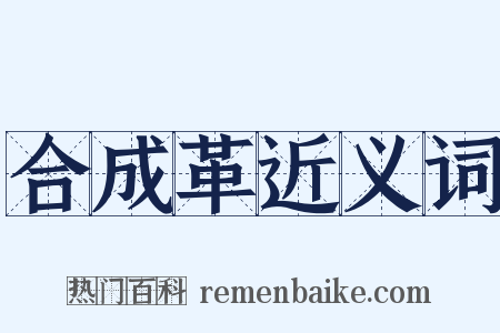 合成革近义词是什么意思的图片